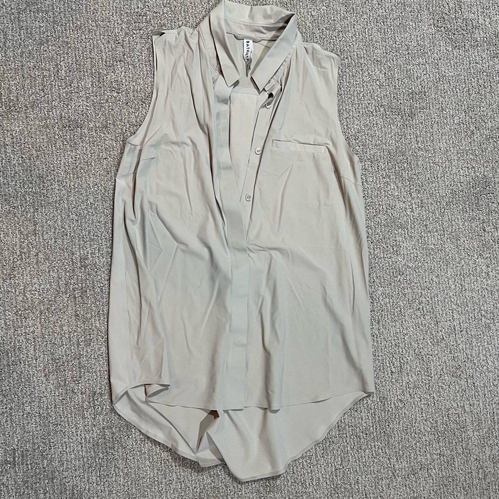 Athleta blouse - button up cream small
